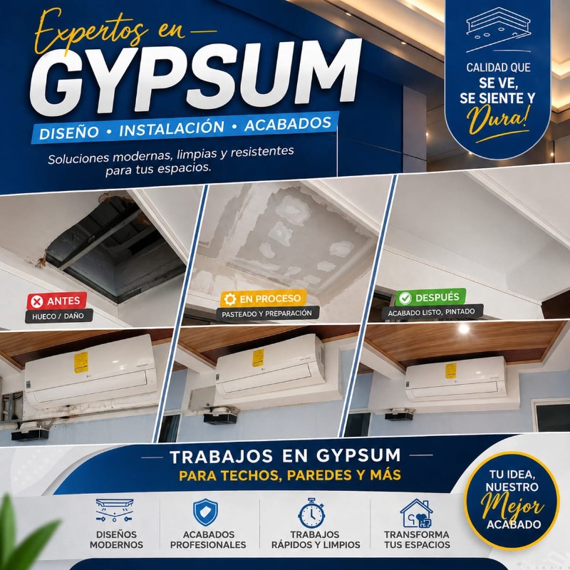 Reparaciones en gypsum
